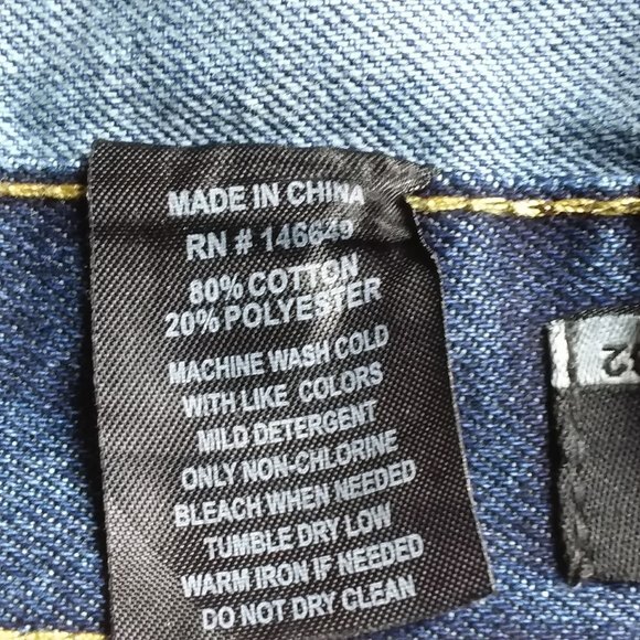 Maxi Milian Blue Distressed Faded Straight Leg Jeans Size 46 - Picture 10 of 10